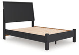 Danziar Black Full Panel Bed