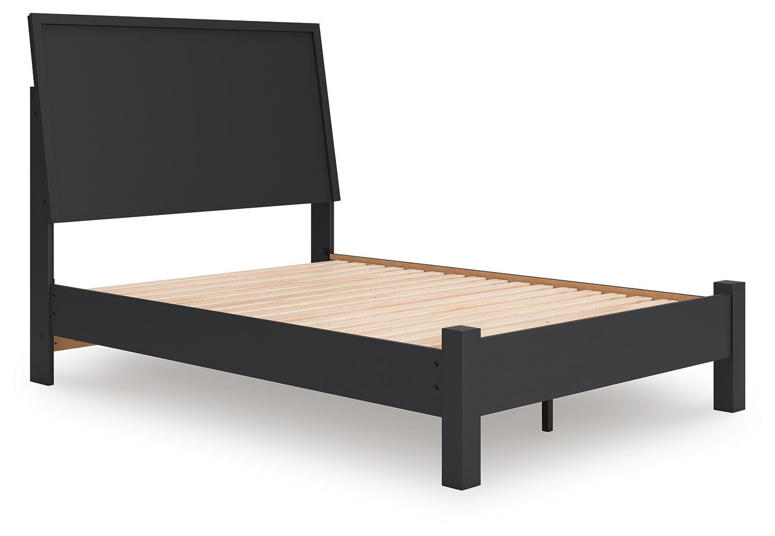 Danziar Black Full Panel Bed