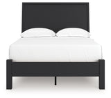 Danziar Black Full Panel Bed