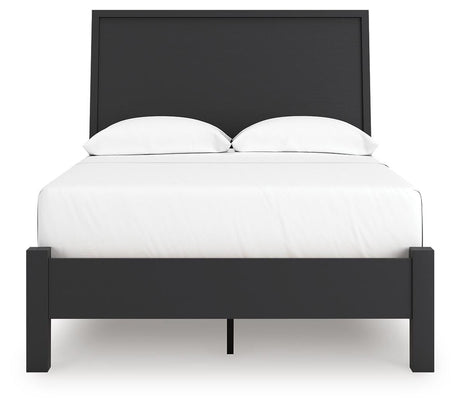 Danziar Black Full Panel Bed view 6