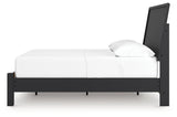 Danziar Black Full Panel Bed