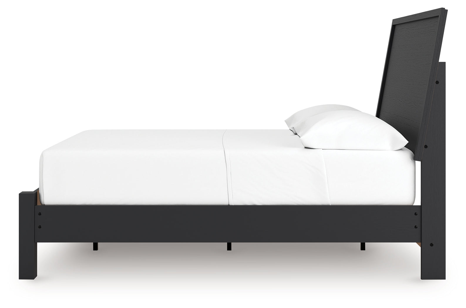 Danziar Black Full Panel Bed