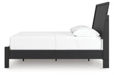 Danziar Black Full Panel Bed view 3