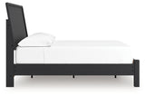 Danziar Black Full Panel Bed