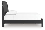 Danziar Black Full Panel Bed view 7