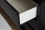 Danziar Matte Black Wide Chest of Drawers