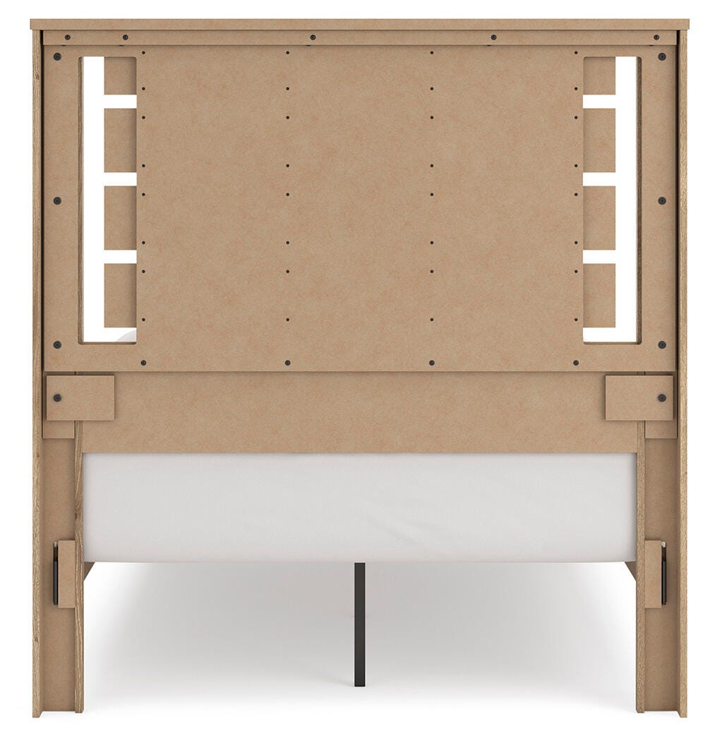 Brozmont Tan Full Panel Platform Bed view 7