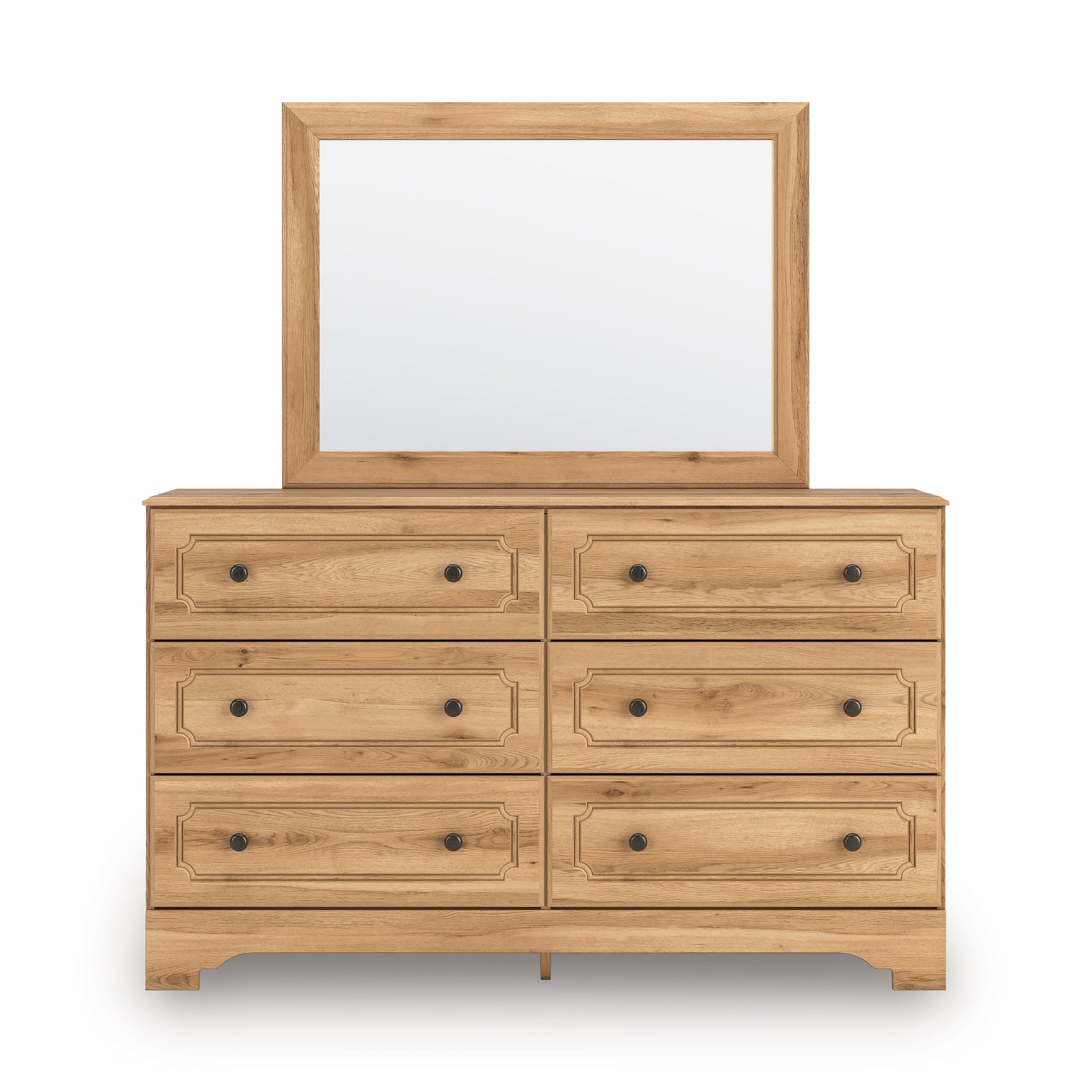 Aleaport Warm Brown Dresser and Mirror