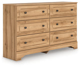Aleaport Warm Brown Dresser