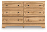 Aleaport Warm Brown Dresser