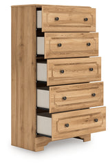 Aleaport Warm Brown Chest of Drawers