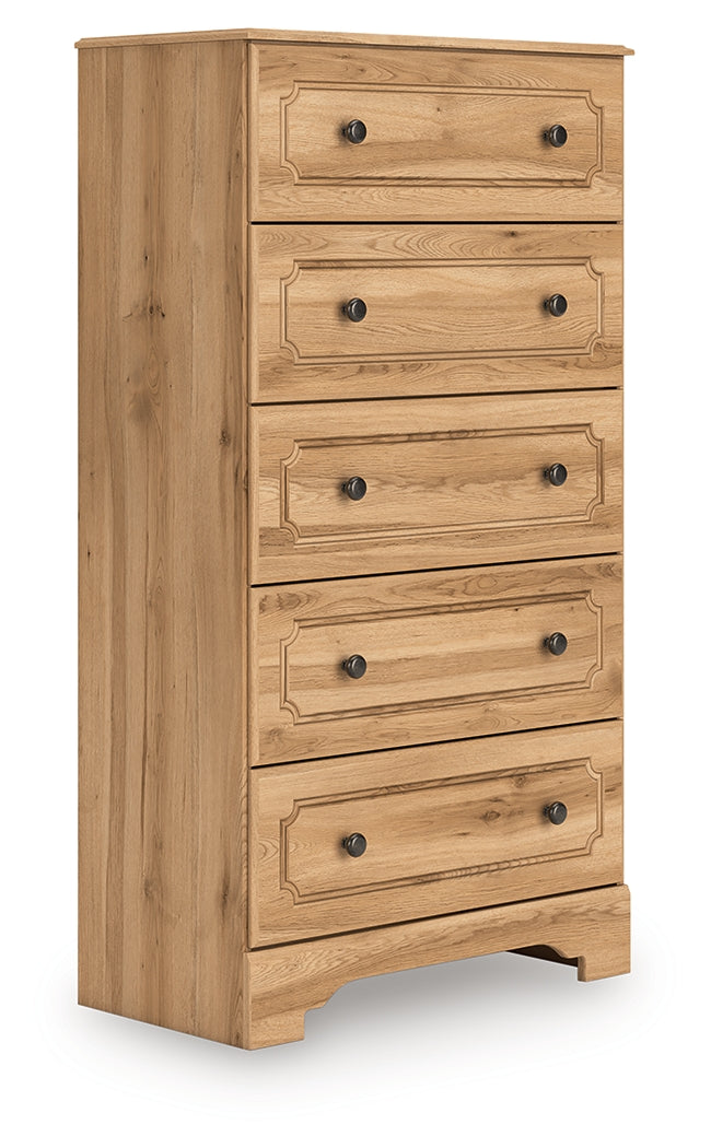 Aleaport Warm Brown Chest of Drawers