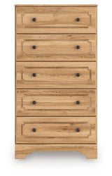Aleaport Warm Brown Chest of Drawers