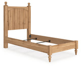 Aleaport Warm Brown Twin Panel Bed