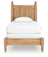 Aleaport Warm Brown Twin Panel Bed