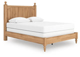 Aleaport Warm Brown Panel Bedroom Set angled view
