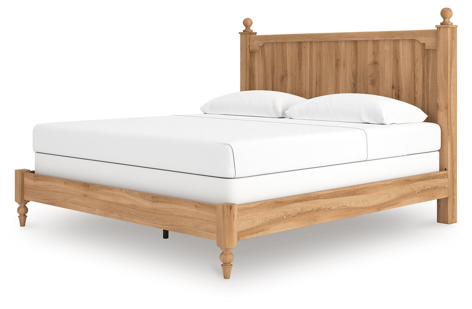 Aleaport Warm Brown King Panel Bed
