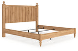 Aleaport Warm Brown King Panel Bed