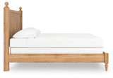 Aleaport Warm Brown King Panel Bed