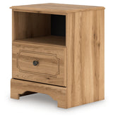 Aleaport Warm Brown Nightstand