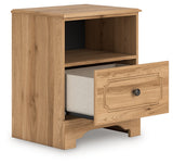 Aleaport Warm Brown Nightstand