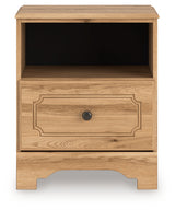 Aleaport Warm Brown Nightstand