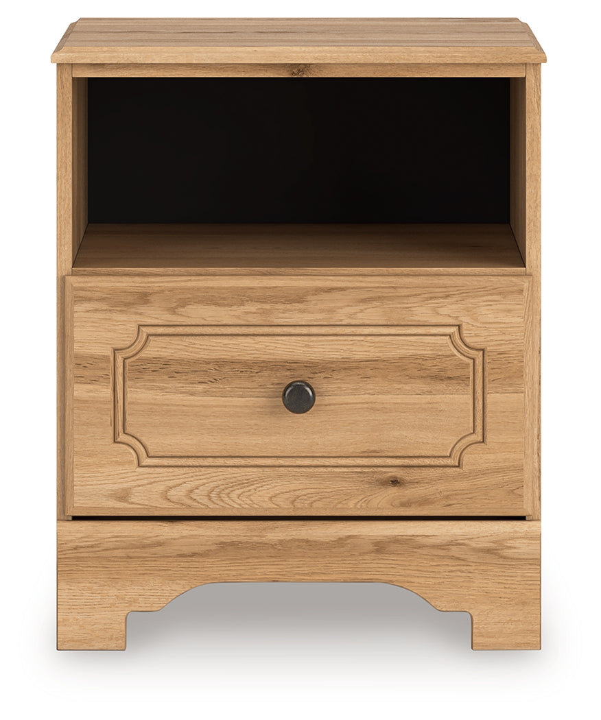 Aleaport Warm Brown Nightstand