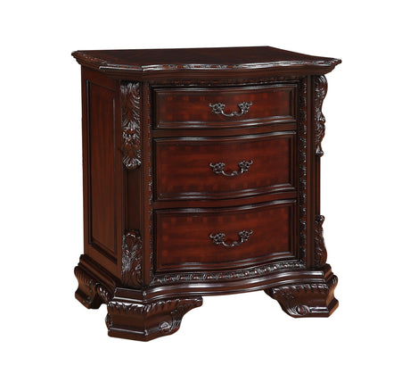 Sheffield Chest Rich Brown, Traditional Classic Wood, Pewter Bail 6 Drawers - Ella Furniture