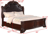 Sheffield Chest Rich Brown, Traditional Classic Wood, Pewter Bail 6 Drawers - Ella Furniture