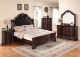 Sheffield Chest Rich Brown, Traditional Classic Wood, Pewter Bail 6 Drawers - Ella Furniture