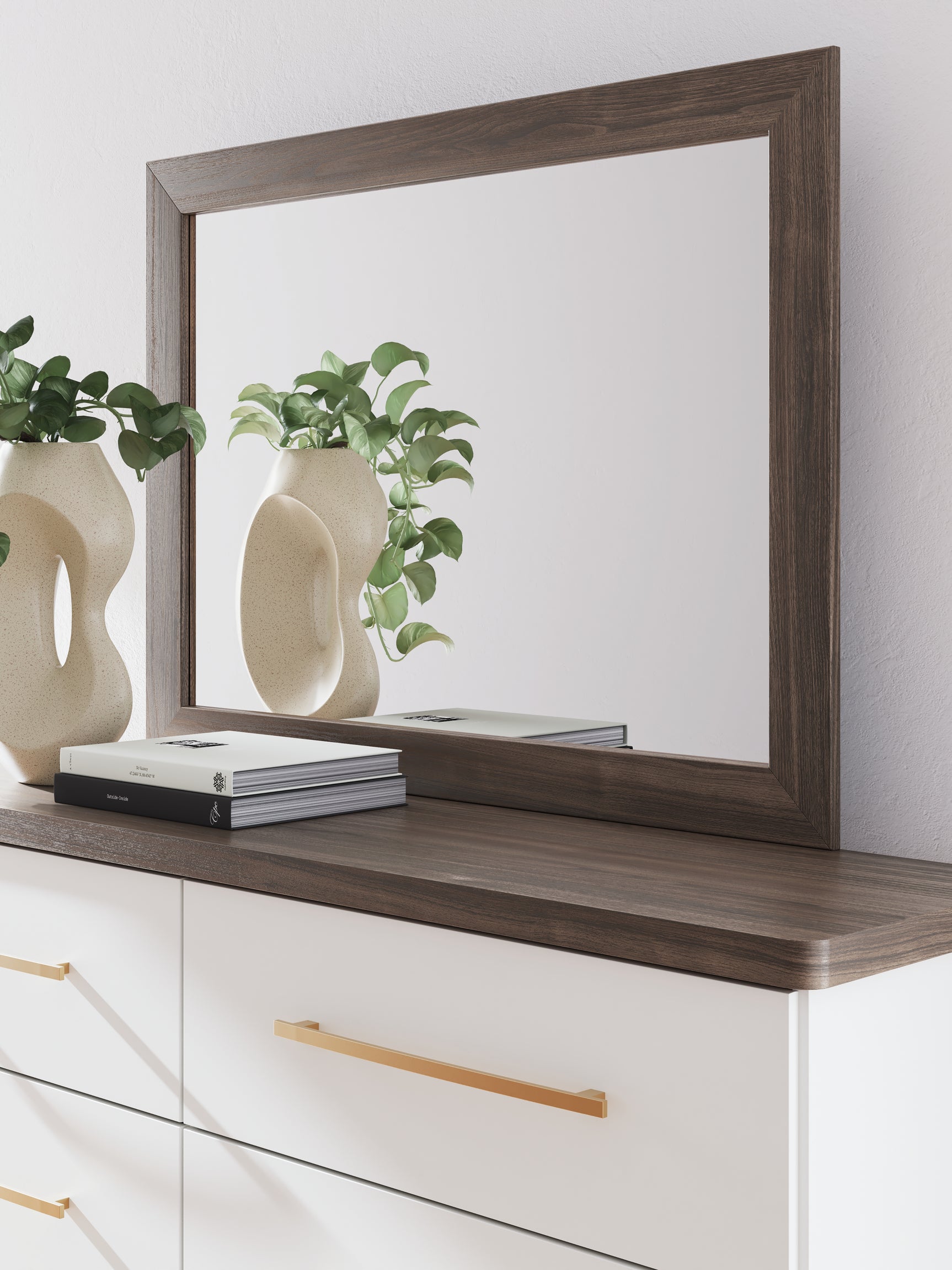 Kendanport Brown Dresser and Mirror