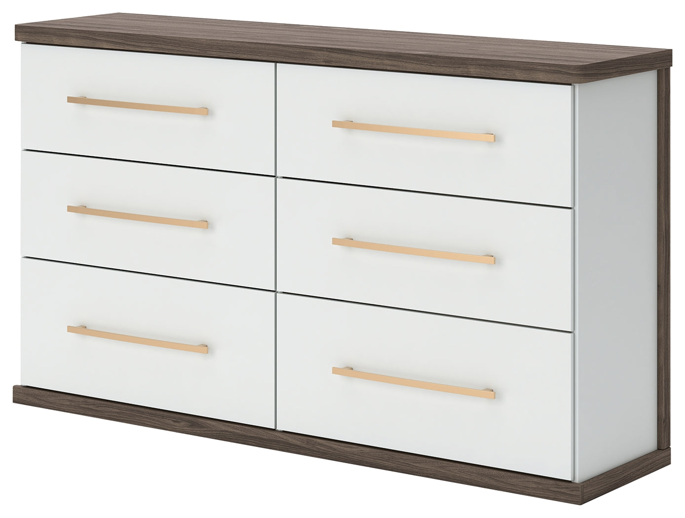 Kendanport Brown/White Dresser