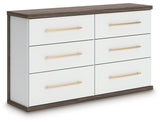 Kendanport Brown/White Dresser