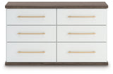 Kendanport Brown/White Dresser