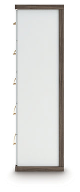 Kendanport Brown/White Chest of Drawers