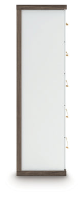 Kendanport Brown/White Chest of Drawers