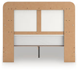 Kendanport White/Brown Queen Upholstered Bed