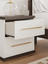 Kendanport Brown/White Nightstand