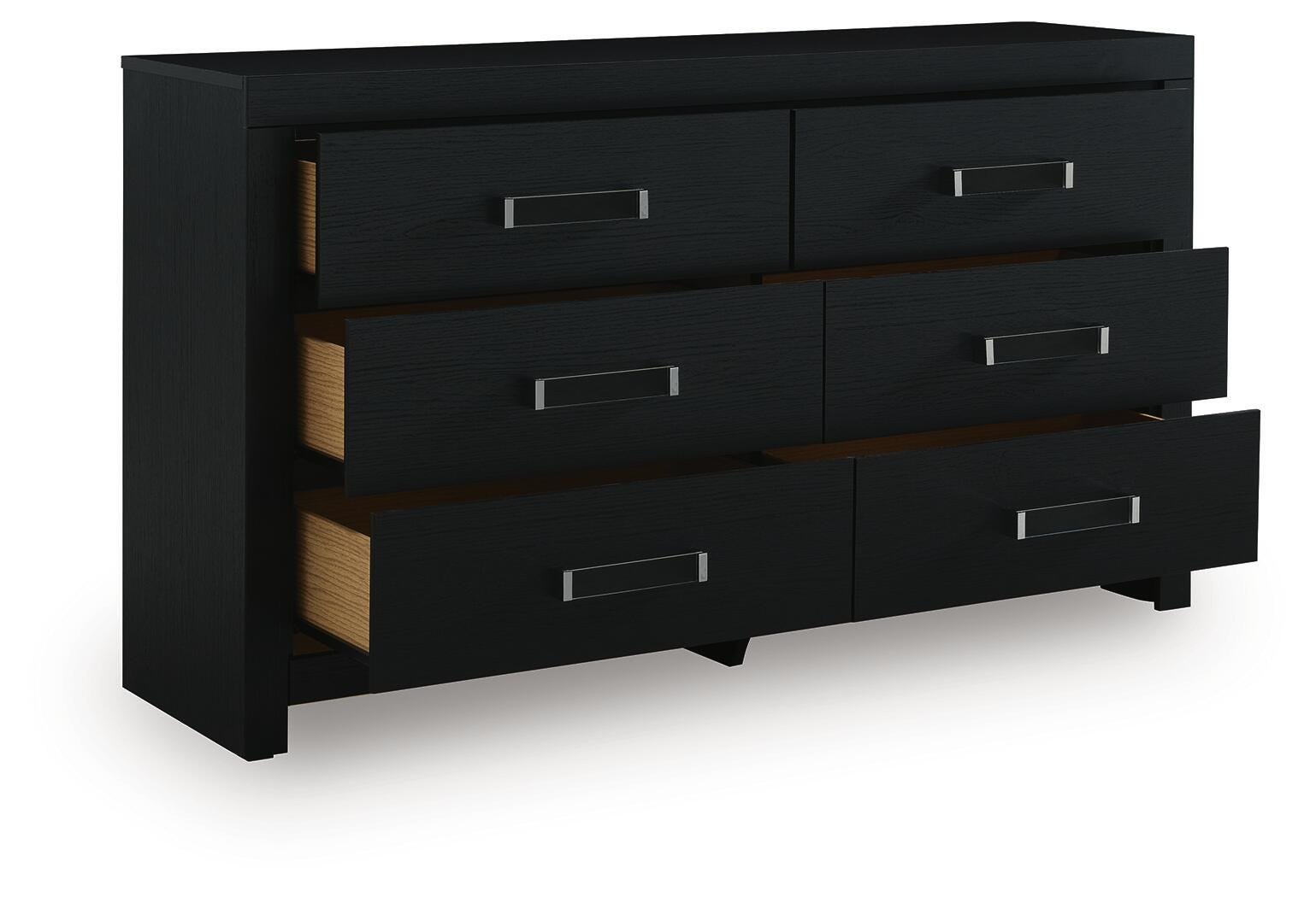 Maeling Black Dresser angled view