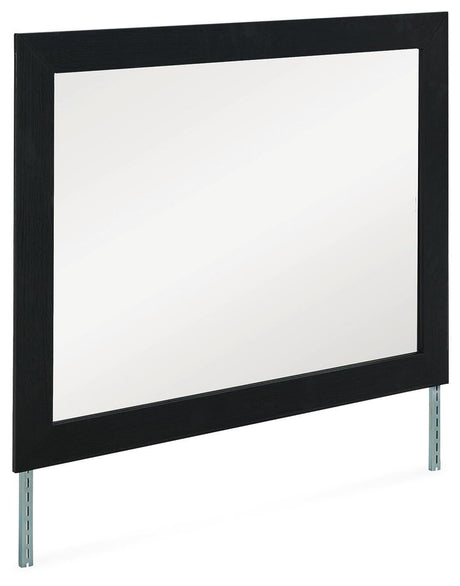 Maeling Black Bedroom Mirror from Ella Furniture