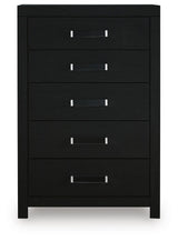 Maeling Black Chest of Drawers view 4