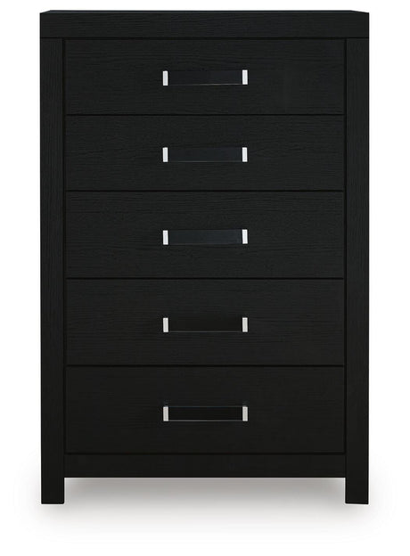 Maeling Black Chest of Drawers view 4