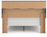 Broachmyn Black/Gray Queen Bookcase Panel Bed