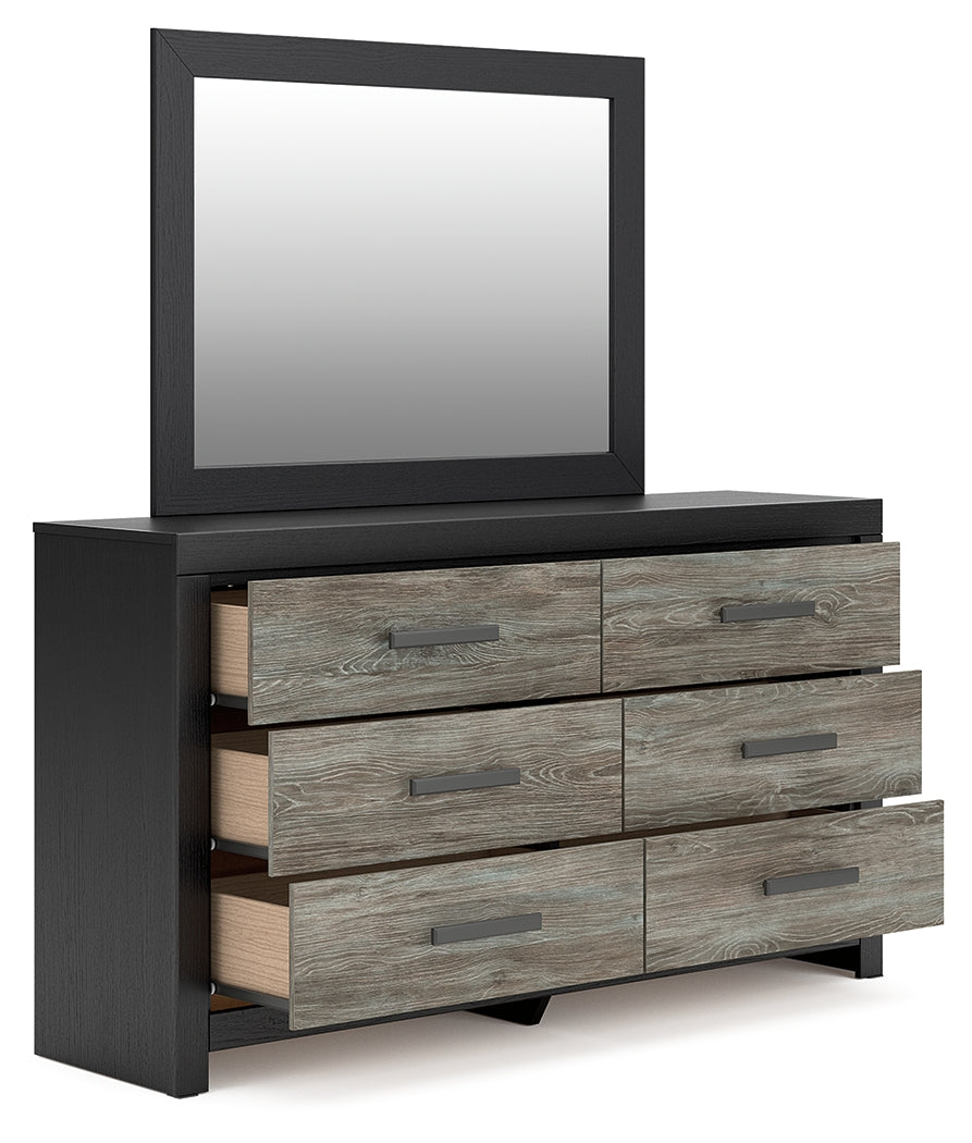 Broachmyn Black/Gray Dresser and Mirror