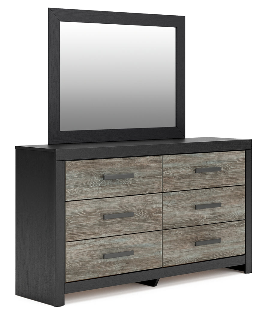 Broachmyn Black/Gray Dresser and Mirror