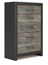 Broachmyn Black/Gray Chest of Drawers