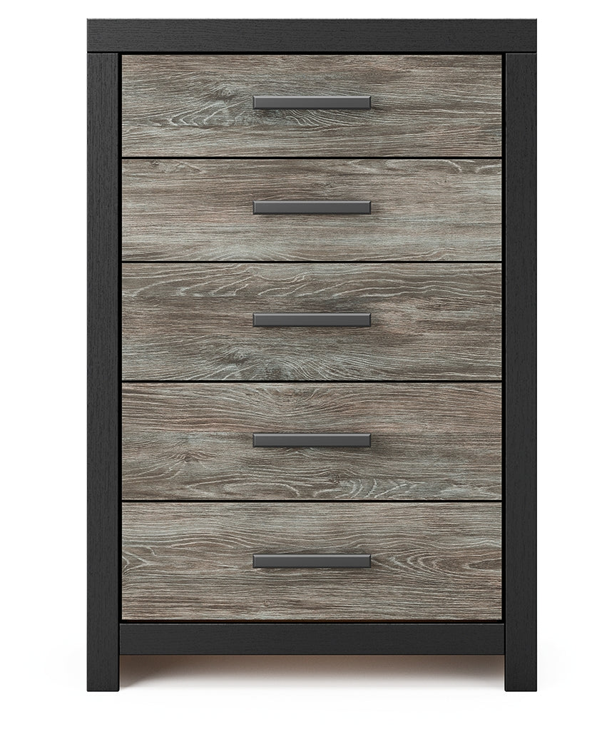 Broachmyn Black/Gray Chest of Drawers