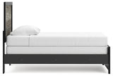 Broachmyn Black/Gray Twin Panel Bed