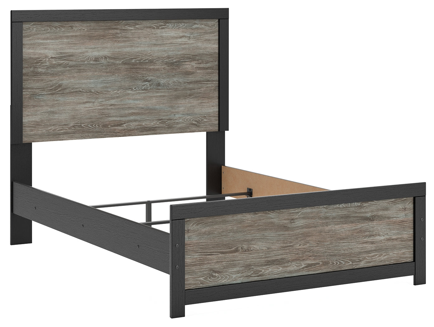 Broachmyn Black/Gray Full Panel Bed