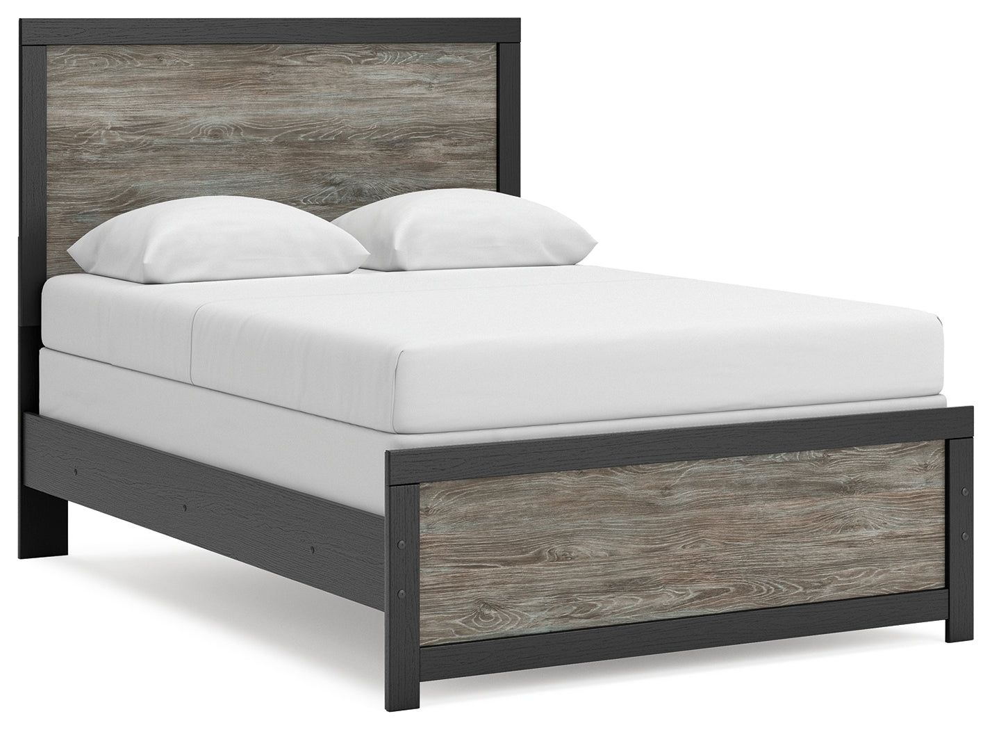 Broachmyn Black/Gray Full Panel Bed